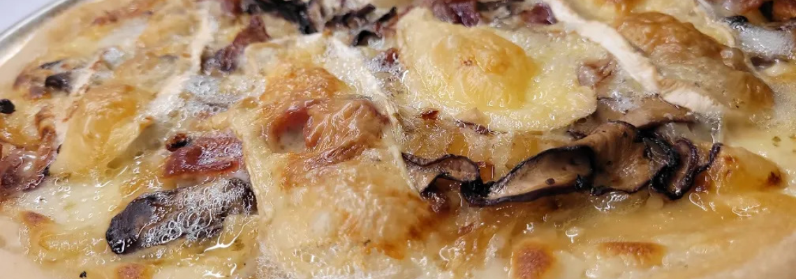 New Recipe! Mushroom & Carmelized Onion Pizza!