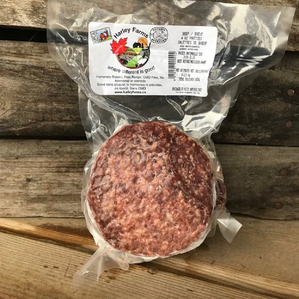 Beef Burgers - Grass fed  (4 x 4 oz) 